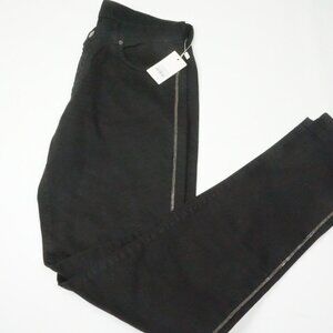 Eidos Denim Evening Metall Fancy Stampa PPT Black Jeans Sz 32 Brand New